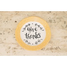 Glory Haus Give Thanks Decorative Plate VGH1609